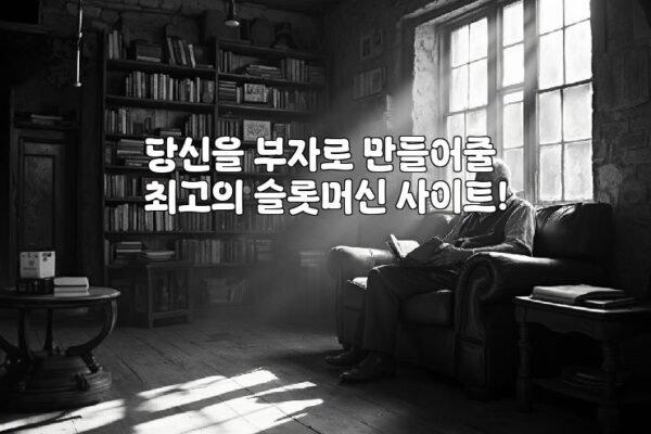 당신을 부자로 만들어줄 최고의 슬롯머신 사이트!